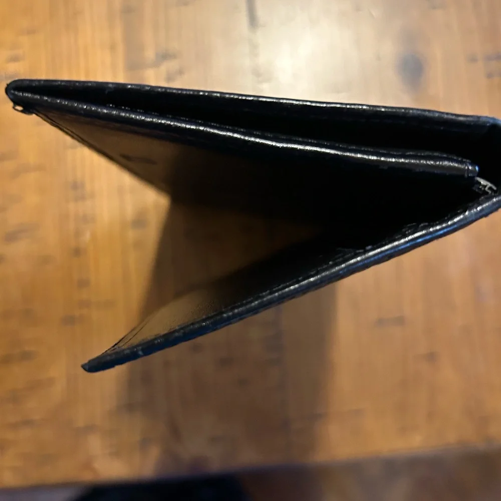 Dunhill Black Woven Pattern Card Holder